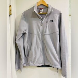 The North Face Men's Light Gray Fleece Performance Jacket Small